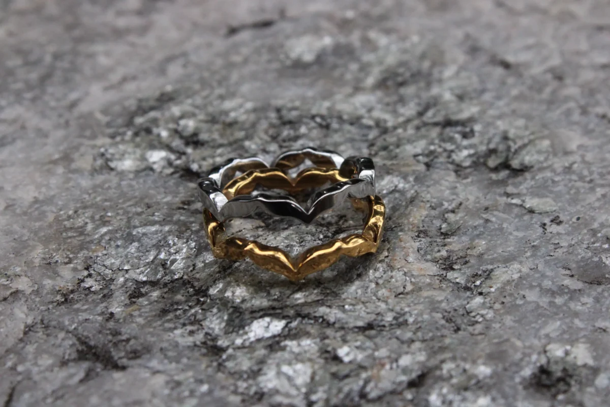 Keffiyeh Olive Leaf Ring - Image 3