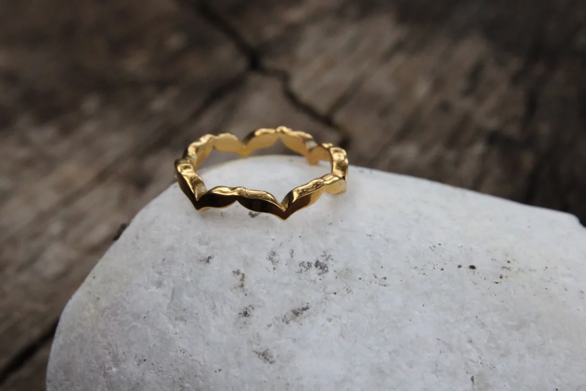 Keffiyeh Olive Leaf Ring - Image 4