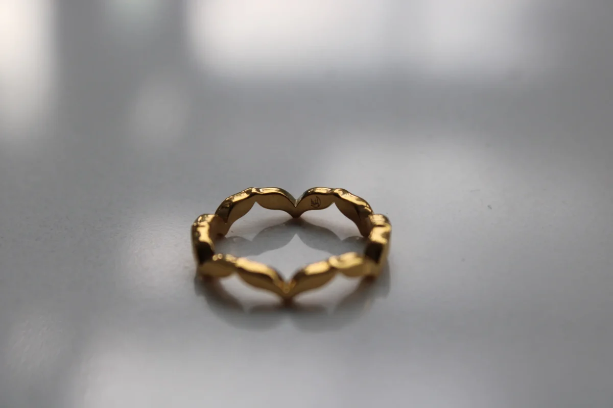Keffiyeh Olive Leaf Ring - Image 6