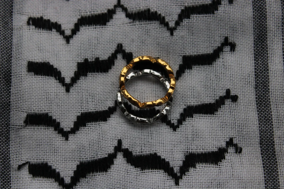 Keffiyeh Olive Leaf Ring - Image 2