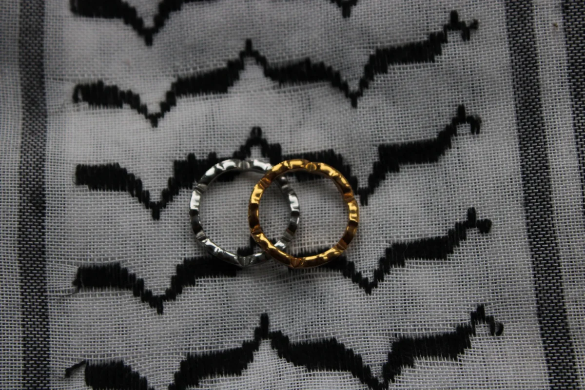Keffiyeh Olive Leaf Ring - Image 5